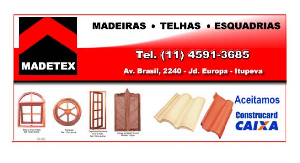 MADETEX - Madeiras - Telhas e Esquadrias